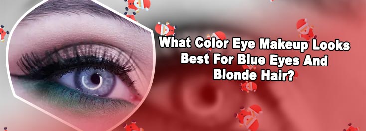 Colorful eyeliner for blue eyes