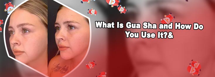 Gua sha before and after jawline