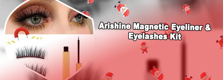 Magnetic eyelashes without eyeliner