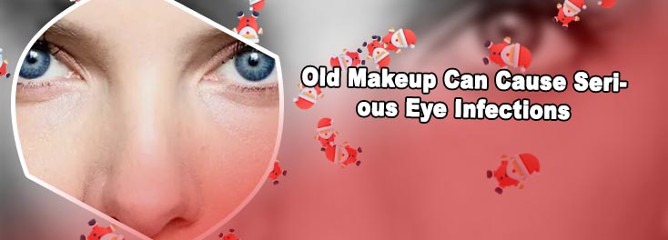 Mascara under eyes