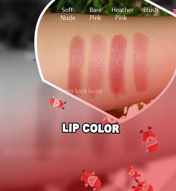 Nude pink lip colour