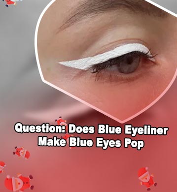 White eyeliner blue eyes